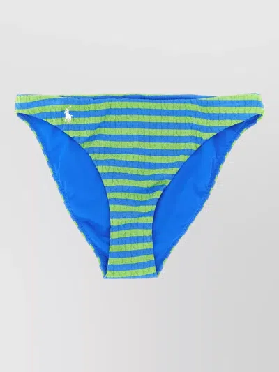 Polo Ralph Lauren Pony Bikini Bottoms Elastic Waistband Stripes In Multi