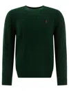 Polo Ralph Lauren Wool-cashmere Cable-knit Sweater In Green