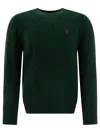 Polo Ralph Lauren Wool-cashmere Cable-knit Sweater In Green