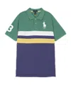 Polo Ralph Lauren Pony Color Block Mesh Polo Shirt In Multi