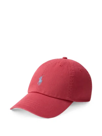 Polo Ralph Lauren Pony Cotton-chino Cap In Red