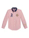 Polo Ralph Lauren Ralph Lauren Pony Crest Striped Poplin Shirt In White