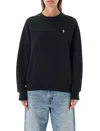 Polo Ralph Lauren Pony Crewneck In Soft Cotton Blend In Black