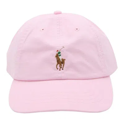 Polo Ralph Lauren Pony Embroidered Baseball Cap In Pink