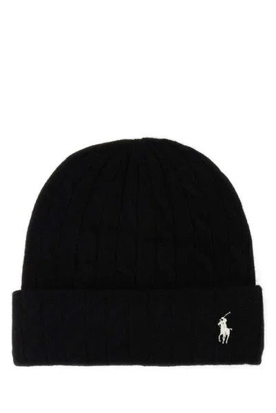 Polo Ralph Lauren Pony Embroidered Cable In Black