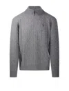 POLO RALPH LAUREN PONY EMBROIDERED CABLE-KNIT JUMPER