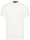 Polo Ralph Lauren Pony-embroidered Cotton Polo Shirt In Neutrals