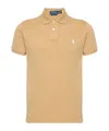 Polo Ralph Lauren Short Sleeve Polo With Contrast Logo In Nude