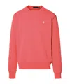 Polo Ralph Lauren Red Cotton Sweatshirt In Red