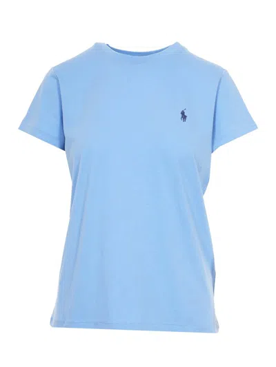 Polo Ralph Lauren Pony Embroidered Crewneck T In Blue