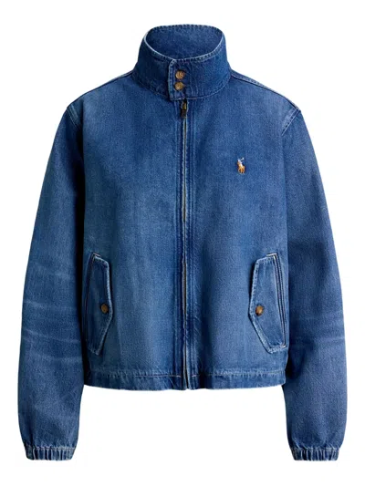 Polo Ralph Lauren Pony-embroidered Denim Jacket In Blue