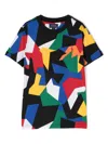 Polo Ralph Lauren Pony-embroidered Geometric-print T-shirt In Black