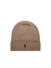 POLO RALPH LAUREN POLO RALPH LAUREN PONY EMBROIDERED KNITTED BEANIE