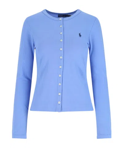 POLO RALPH LAUREN POLO RALPH LAUREN PONY EMBROIDERED KNITTED CARDIGAN