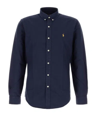 POLO RALPH LAUREN POLO RALPH LAUREN PONY EMBROIDERED LONG-SLEEVED SHIRT