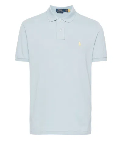 Polo Ralph Lauren Pony Embroidered Polo Shirt In Blue