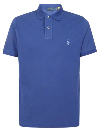Polo Ralph Lauren Pony Embroidered Polo Shirt In Blue
