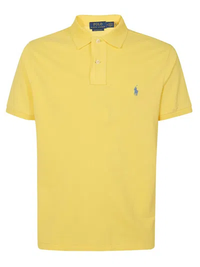 Polo Ralph Lauren Pony Embroidered Polo Shirt In Yellow