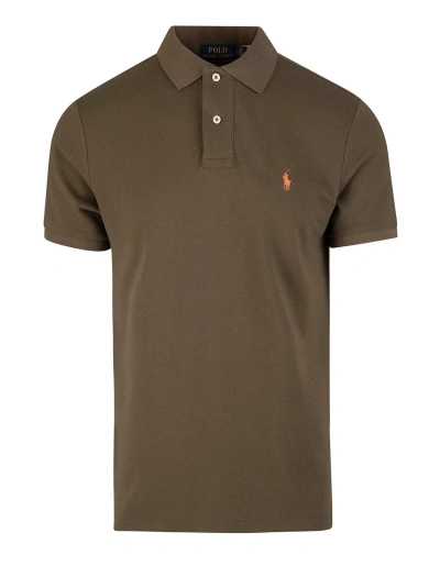 Polo Ralph Lauren Pony Embroidered Short-sleeved Polo Shirt In Green