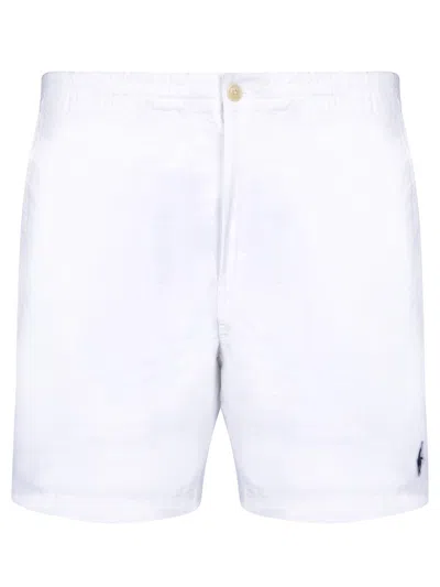 Polo Ralph Lauren Pony Embroidered Shorts In White