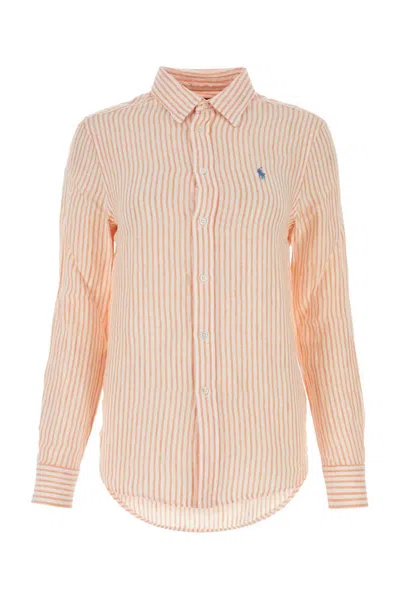 Polo Ralph Lauren Pony Embroidered Striped Long In Multi