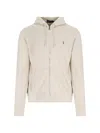 POLO RALPH LAUREN POLO RALPH LAUREN PONY EMBROIDERED ZIPPED DRAWSTRING HOODIE