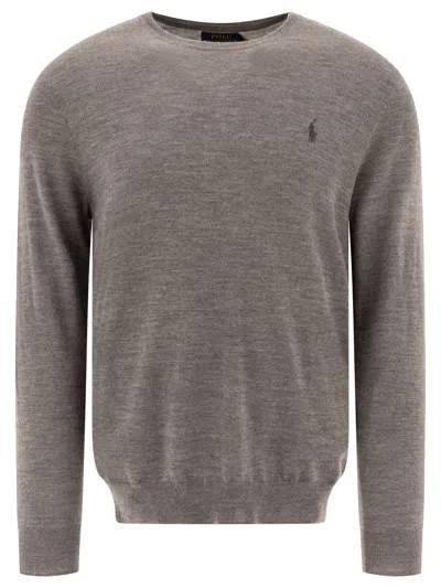 Polo Ralph Lauren Polo Pony-embroidered Jumper In Grey