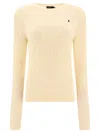 Polo Ralph Lauren Womens Julianna Cable-knit Cotton Jumper T-bird Yellow