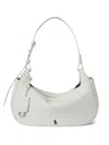 Polo Ralph Lauren Pony Leather Shoulder Bag In White