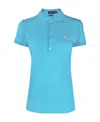 Polo Ralph Lauren Logo-embroidered Short-sleeved Polo Shirt In Blue