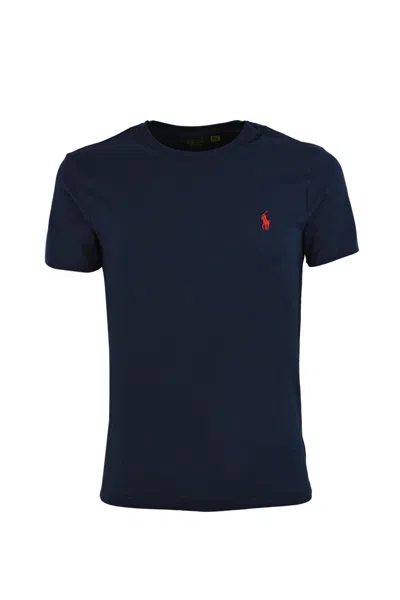 Polo Ralph Lauren Pony Logo T-shirt In Cotton In Ink