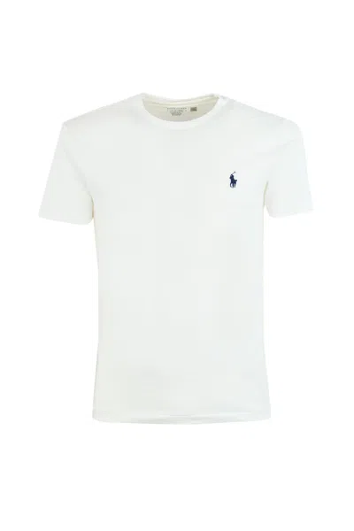 Polo Ralph Lauren Pony Logo T-shirt In Cotton In White