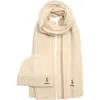 Polo Ralph Lauren Pony Merino Wool Hat & Scarf Set In Neutral