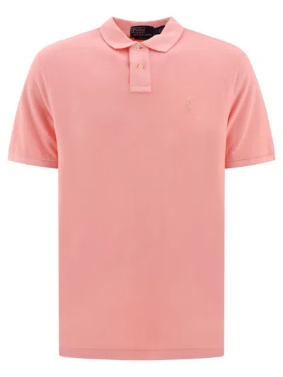 Polo Ralph Lauren Polo Pony Embroidered Polo Shirt In Pink