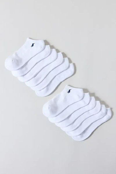 Polo Ralph Lauren Pony Quarter Socks 6-pack In White, Women's At Urban Outfitters
