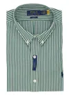Polo Ralph Lauren Shirt Striped Pattern Collar Button-down In Green