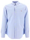 Polo Ralph Lauren Slim Fit Oxford Shirt Man Shirt Grey Size Xxl Cotton