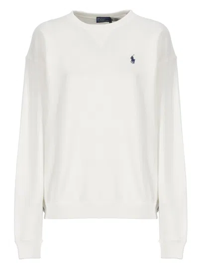 Polo Ralph Lauren Pony Sweashirt In White