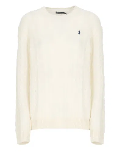 Polo Ralph Lauren Pony Sweater In Neutral