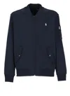 Polo Ralph Lauren Double-knit Bomber Jacket In Blue