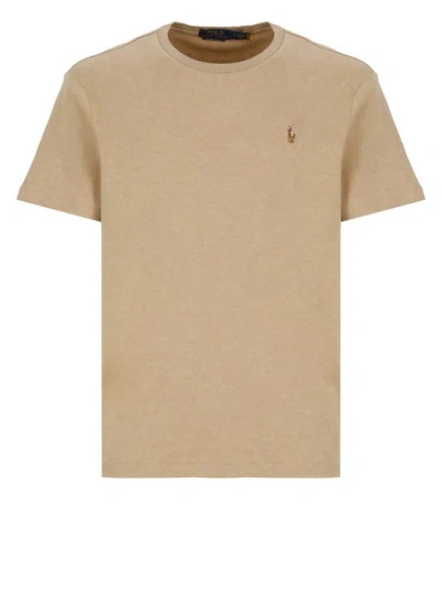 Polo Ralph Lauren Pony T-shirt In Brown