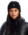 Polo Ralph Lauren Pony Wool Beanie In Polo Black
