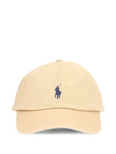 Polo Ralph Lauren Pony-embroidered Baseball Cap In Nude