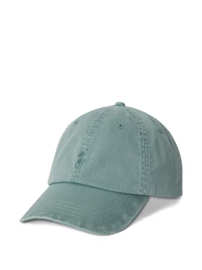 Polo Ralph Lauren Pony-embroidered Garment-dyed Cap In Green