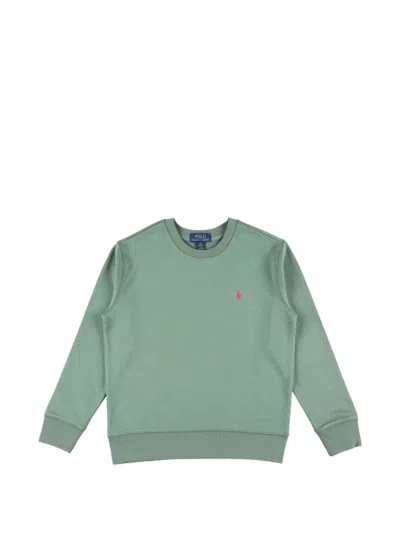 Polo Ralph Lauren Kids' Pony-motif Sweatshirt In Green