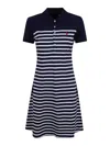 Polo Ralph Lauren Short Sleeve Day Dress In Blue