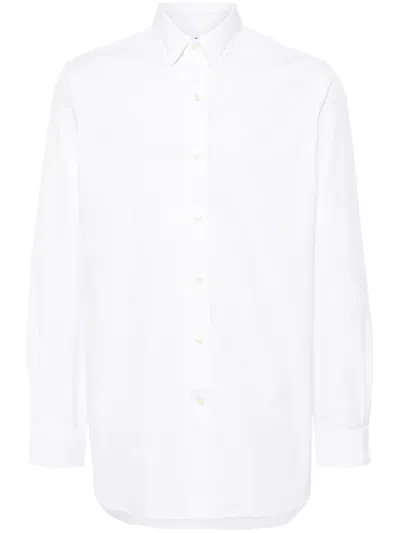 Polo Ralph Lauren Poplin Cotton Shirt In White