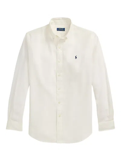 Polo Ralph Lauren Oxford Slim-fit Shirt In Neutral