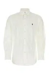 Polo Ralph Lauren Camicia In Cotone Bianco Uomo In White