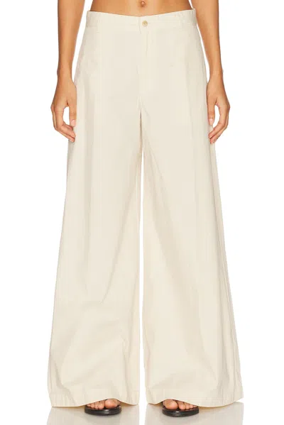 Polo Ralph Lauren Button Palazzo Pants In Neutral